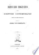 Dizionario biografico degli scrittori contemporanei diretto da Angelo De Gubernatis