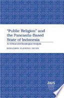  Public Religion And The Pancasila Based State Of Indonesia