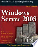 Windows Server 2008 Bible Book