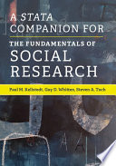 Kellstedt Stata Companion for The Fundamentals of Social Research Cambridge University Press 2022