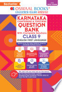 Oswaal Karnataka Question Bank Class 9 English First Language Book Chapterwise   Topicwise  For 2023 Exam  Book