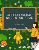 ABC   s and Animals Coloring Book for Kids Ages 3   Printable Version 