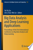 Big Data Analysis and Deep Learning Applications Book