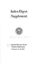 Index-digest Supplement