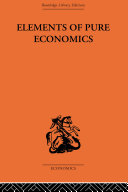 Read Pdf Elements of Pure Economics