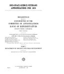 HUD-space-science-veterans Appropriations for 1974