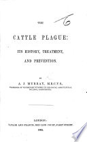 The Cattle Plague Its History Treatment And Prevention