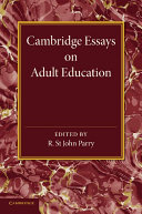 Cambridge Essays on Adult Education