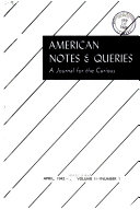 American Notes   Queries