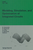 Modeling  Simulation  and Optimization of Integrated Circuits
