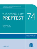 The Official LSAT Preptest 74 Book