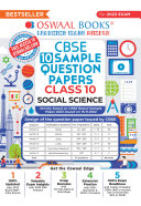 Oswaal CBSE Sample Question Papers Class 10 Social Science Book  For 2023 Exam 