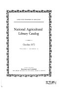 National Agricultural Library Catalog