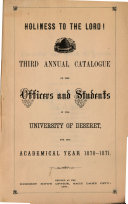 Annual of the University of Deseret