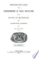 Compilation from the Annual Reports of the Superintendent of Public Instruction of the State of Michigan