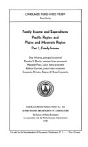 Family Income and Expenditures