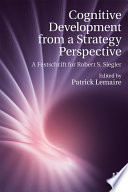 Cognitive Development from a Strategy Perspective Book