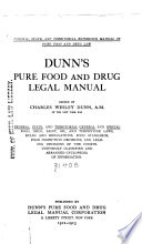 Federal  State  and Territorial Reference Manual of Pure Food and Drug Law Book