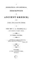 A Geographical and Historical Description of Ancient Greece;