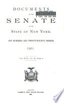 Documents of the Senate of the State of New York Book PDF