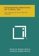 Fundamental Principles of Yi-King, Tao