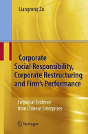 Corporate Social Responsibility, Corporate Restructuring and Firm's Performance Pdf/ePub eBook