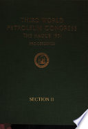 Proceedings of the Third World Petroleum Congress Section Ii Actes Et Documents Du Troisieme Congres Mondial Du Petrole