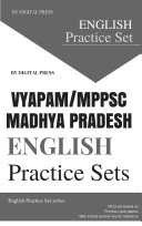 English Practice Set MPPSC MADHYA PRADESH PUBLIC SERVICE COMMISSION