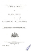 Report of the Royal Commission on Historical Manuscripts