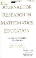 Journal for Research in Mathematics Education