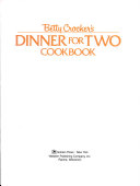 Betty Crocker s Dinner for Two Cookbook Book