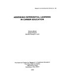 Assessing Experiential Learning in Career Education