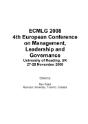 ECMLG2008-Proceedings of the 4th European Conference on Management Leadership and Governance