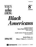 Who's who Among Black Americans