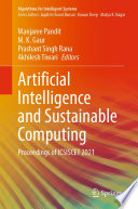 Artificial Intelligence and Sustainable Computing Book