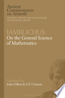 Iamblichus: On the General Science of Mathematics PDF Book By John Dillon,J.O. Urmson
