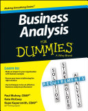 Business Analysis For Dummies [Pdf/ePub] eBook