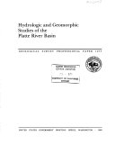 Hydrologic and Geomorphic Studies of the Platte River Basin