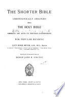 The Shorter Bible Chronologically Arranged