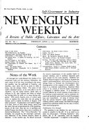 The New English Weekly