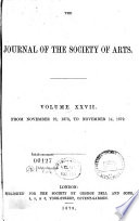 Journal of the Royal Society of Arts Book