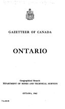 Gazetteer of Canada