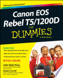 Canon EOS Rebel T5 1200D For Dummies Book