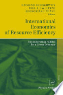 International Economics of Resource Efficiency Book