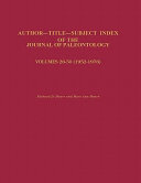 Index of the Journal of Paleontology
