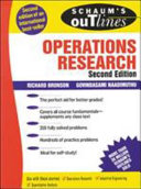Schaum s Outline of Operations Research