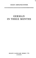 German in Three Months