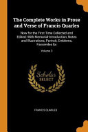 Francis Quarles Books, Francis Quarles poetry book