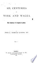 Six Centuries of Work and Wages Book