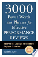 3000 Power Words and Phrases for Effective Performance Reviews Book PDF
